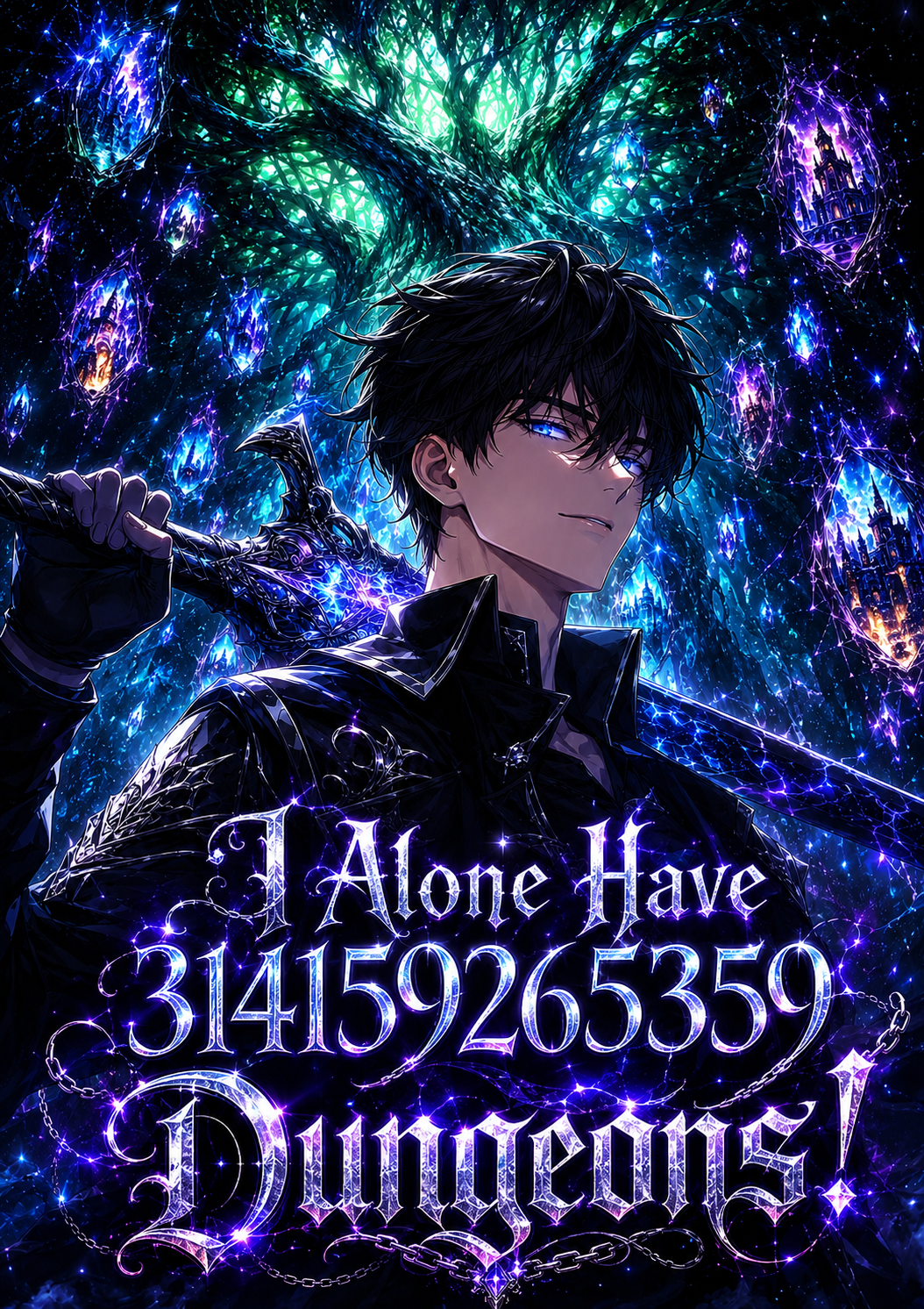 I Alone Have 314159265359 Dungeons! background