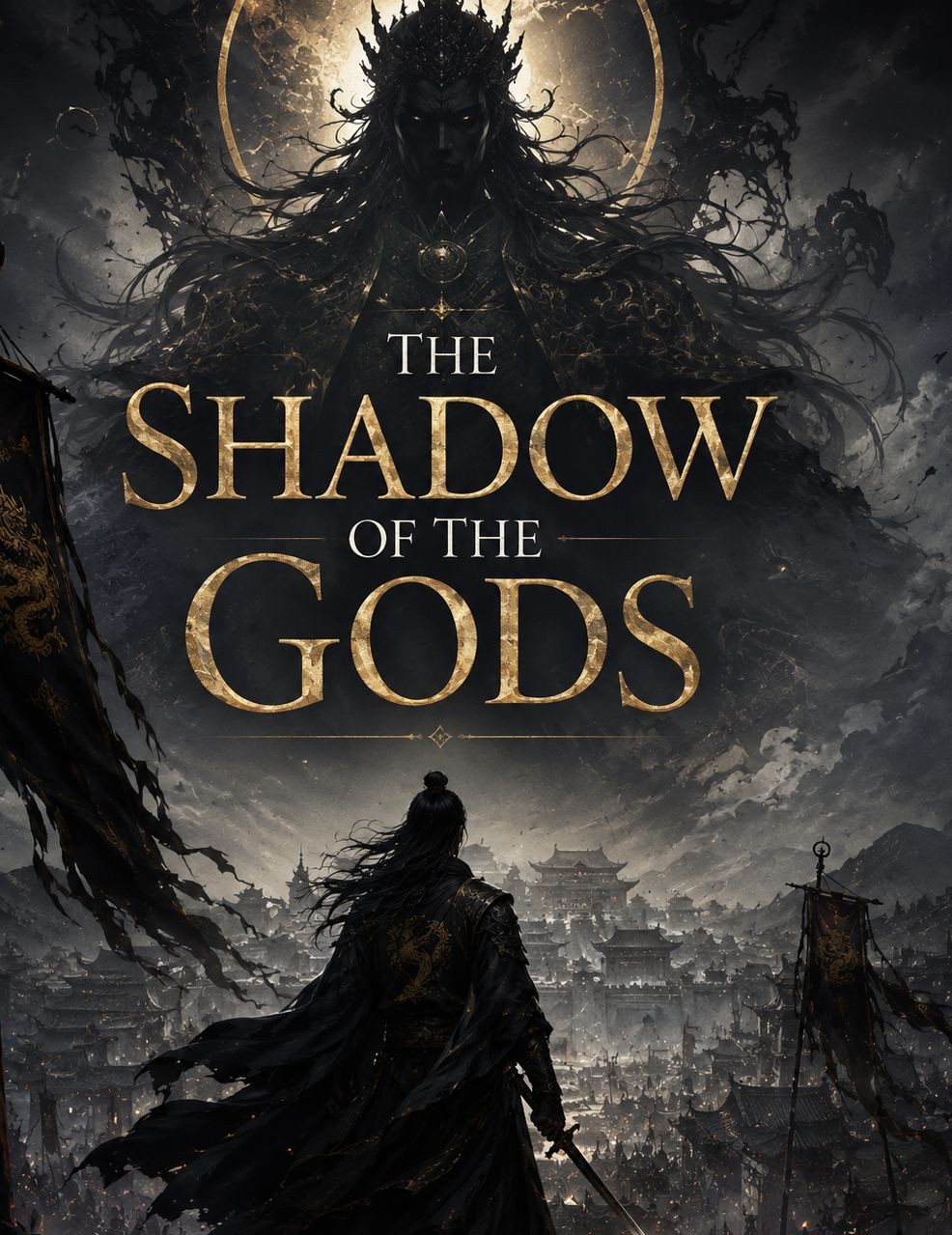 The shadow of the gods background